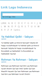 Mobile Screenshot of liriklaguindonesia.com